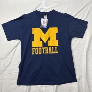 Vintage Y2K Michigan Wolverines Football Shirt XL Sport Attack Fruit Of Loom Tag